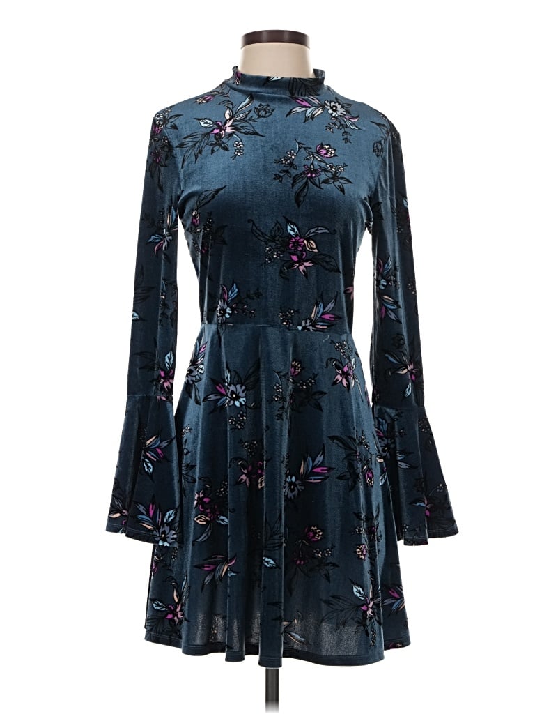 Pre-owned As U Wish Casual Dress In Blue