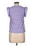 Shein Purple Short Sleeve Top Size L - photo 2