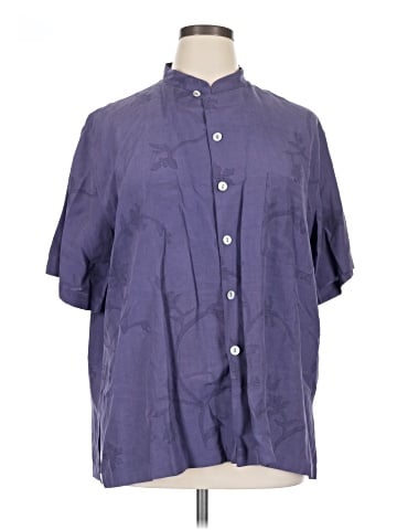 Chico's Design Short Sleeve Silk Top (view 1)