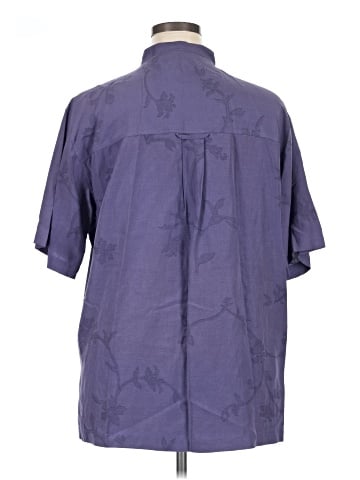 Chico's Design Short Sleeve Silk Top (view 2)