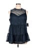 Torrid Blue Sleeveless Blouse Size 1X Plus (1) - photo 1