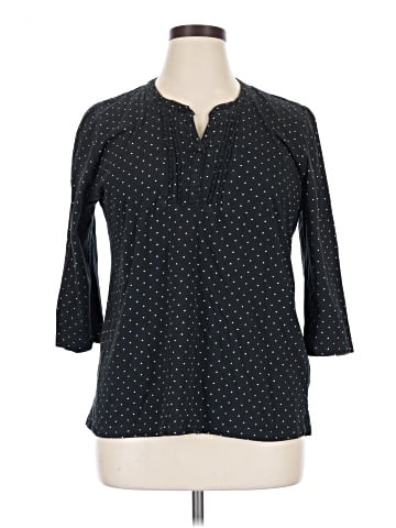 Gloria Vanderbilt Long Sleeve Henley (view 1)