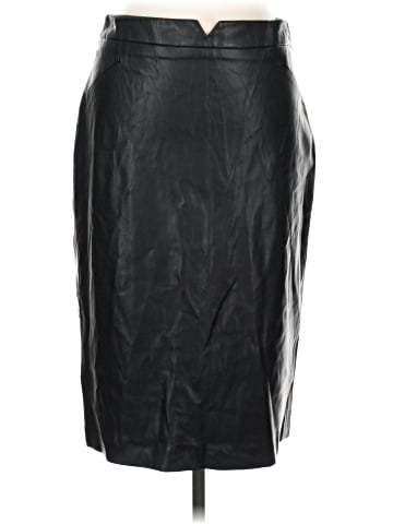 Zara Basic Faux Leather Skirt (view 1)