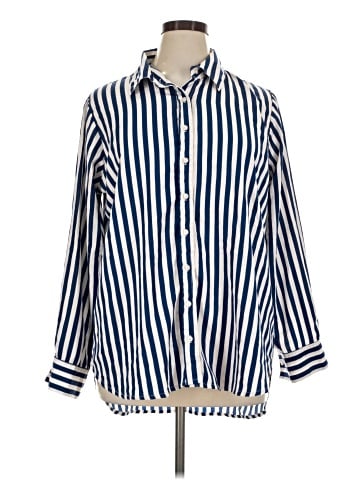 Ashley Stewart 3/4 Sleeve Button-Down Shirt (view 1)