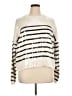 Ann Taylor LOFT 100% Cotton Stripes Ivory Pullover Sweater Size XL - photo 1