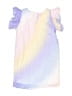 H&M 100% Polyester Tie-dye White Dress Size 6 - photo 2