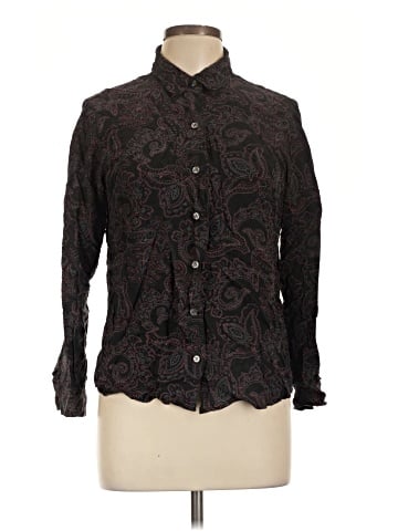 Evan Picone Long Sleeve Silk Top (view 1)