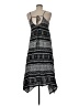 Dina Be 100% Polyester Chevron-herringbone Black Casual Dress Size M - photo 2