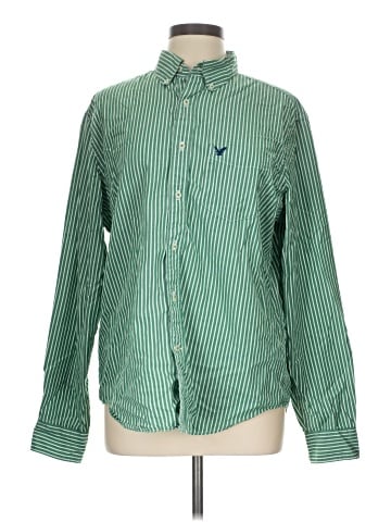American Eagle Outfitters Long Sleeve Button-Down Shirt (view 1)
