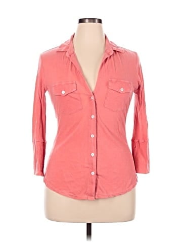 James Perse 3/4 Sleeve Button-Down Shirt (view 1)