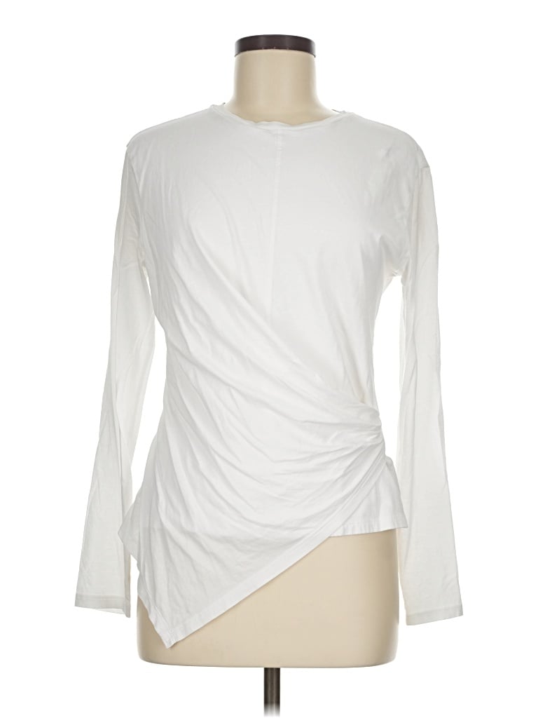 Pre-owned Theory Long Sleeve T-shirt In Ivory