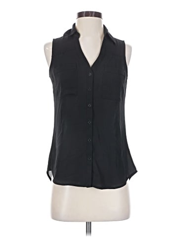 Express Sleeveless Button-Down Shirt (view 1)