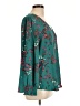 41Hawthorn 100% Polyester Teal Long Sleeve Blouse Size L - photo 4
