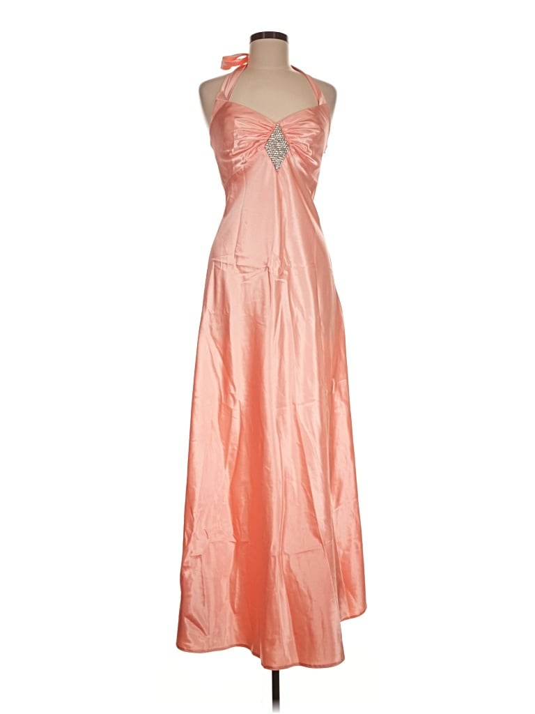 Pre-owned Jessica Mcclintock Cocktail Dress In Orange