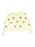 Splendid Hearts White Gold Pullover Sweater Size S (kids) - photo 1