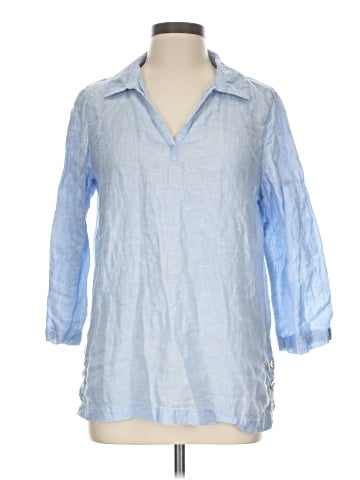 Tahari 3/4 Sleeve Button-Down Shirt (view 1)