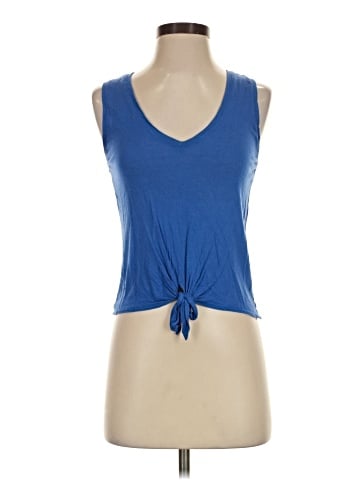 Aqua Sleeveless Top (view 1)