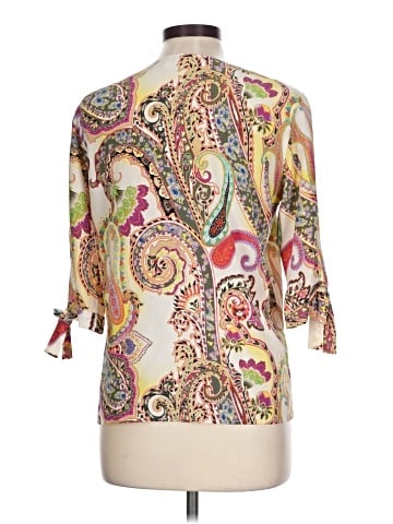 ETRO 3/4 Sleeve Silk Top (view 2)