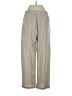 Appleseeds Stripes Silver Linen Pants Size S - photo 2