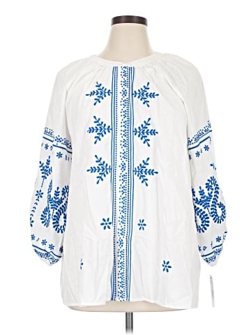 Calessa 3/4 Sleeve Blouse (view 1)