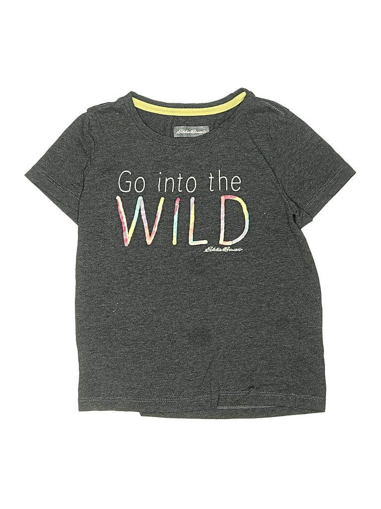 Pre-owned Eddie Bauer Kids' Short Sleeve T-shirt In Gray