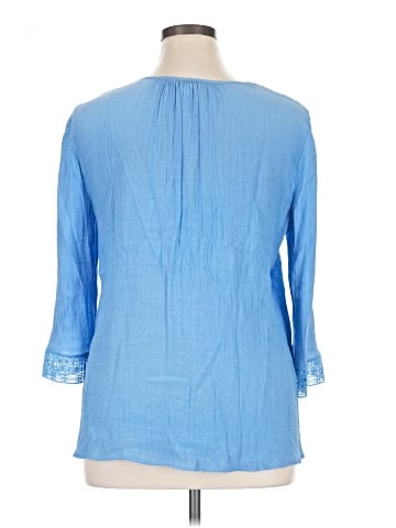 Counterparts 3/4 Sleeve Blouse (view 2)