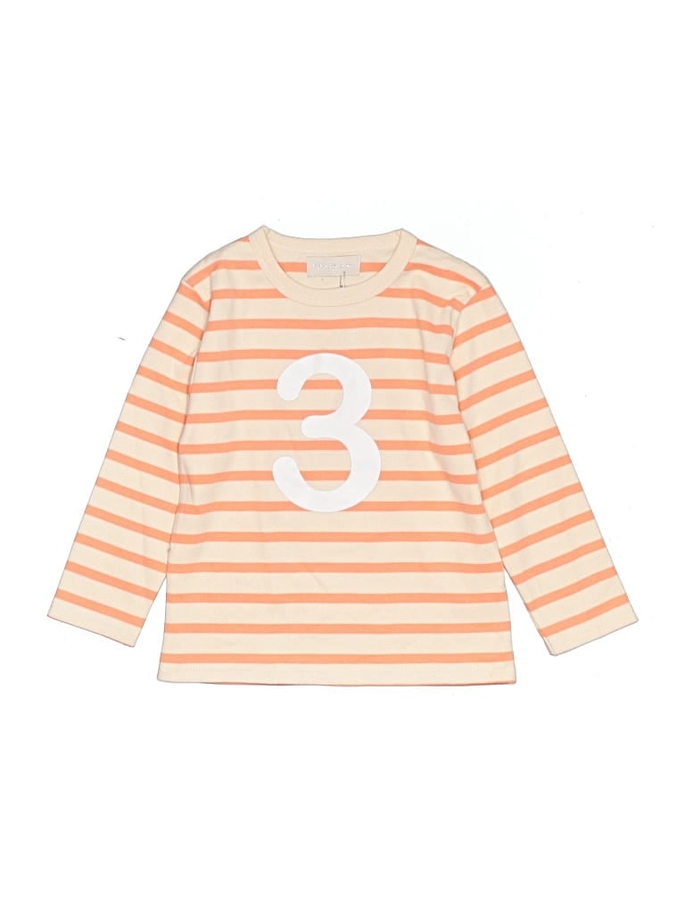 Pre-owned Bob & Blossom Kids' 3/4 Sleeve T-shirt In Orange