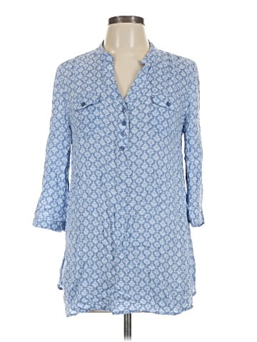 Saint Tropez West 3/4 Sleeve Button-Down Shirt (view 1)