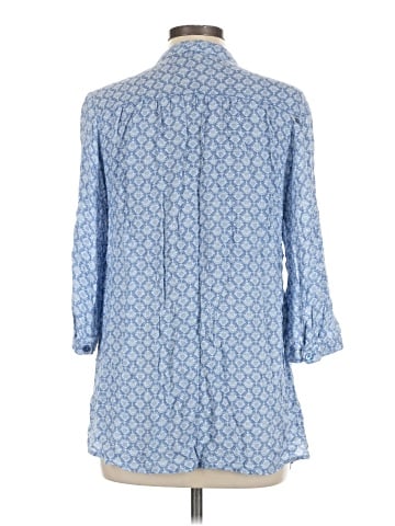 Saint Tropez West 3/4 Sleeve Button-Down Shirt (view 2)