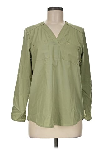 NY Collection Long Sleeve Blouse (view 1)