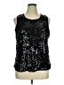 Notations 100% Polyester Black Sleeveless Blouse Size XL - photo 1