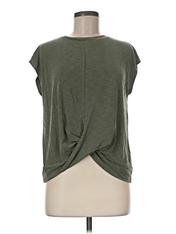 Green Envelope Short Sleeve Top (view 1)