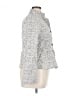 Armani Collezioni 100% Polyester Tweed Gray Ivory Jacket Size 14 - photo 4