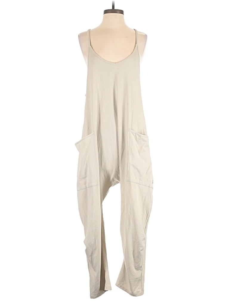 Pre-owned Fp Movement Jumpsuit In Ivory