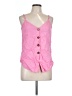 Assorted Brands 100% Linen Pink Sleeveless Blouse Size L - photo 1