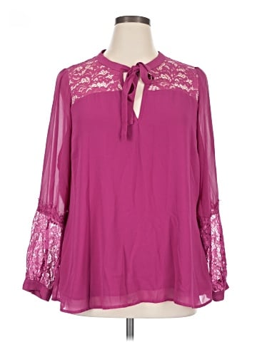 City Chic Long Sleeve Blouse (view 1)