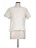 L.L.Bean 100% Linen Ivory Short Sleeve Blouse Size L - photo 1