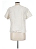 L.L.Bean 100% Linen Ivory Short Sleeve Blouse Size L - photo 2