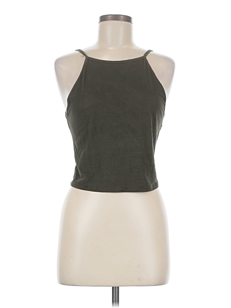 Pre-owned Full Tilt Tank Top Green Halter Neckline Tops