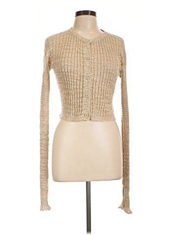 Acne Studios Ribbed Crop Cardigan  (view 1)
