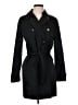 Coach 100% Polyester Black Trenchcoat Size S - photo 1