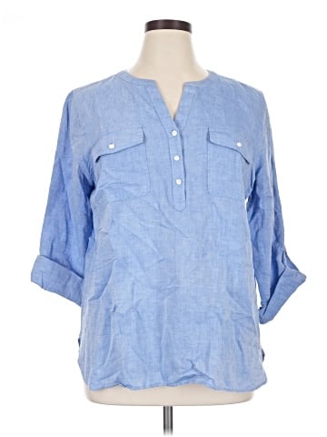 Talbots Outlet 3/4 Sleeve Button-Down Shirt (view 1)