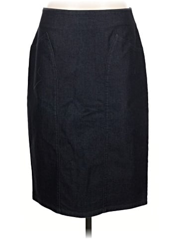 Lafayette 148 New York Denim Skirt (view 1)