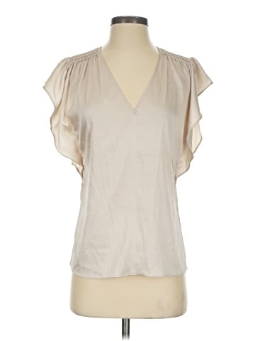 White House Black Market Short Sleeve Blouse (view 1)
