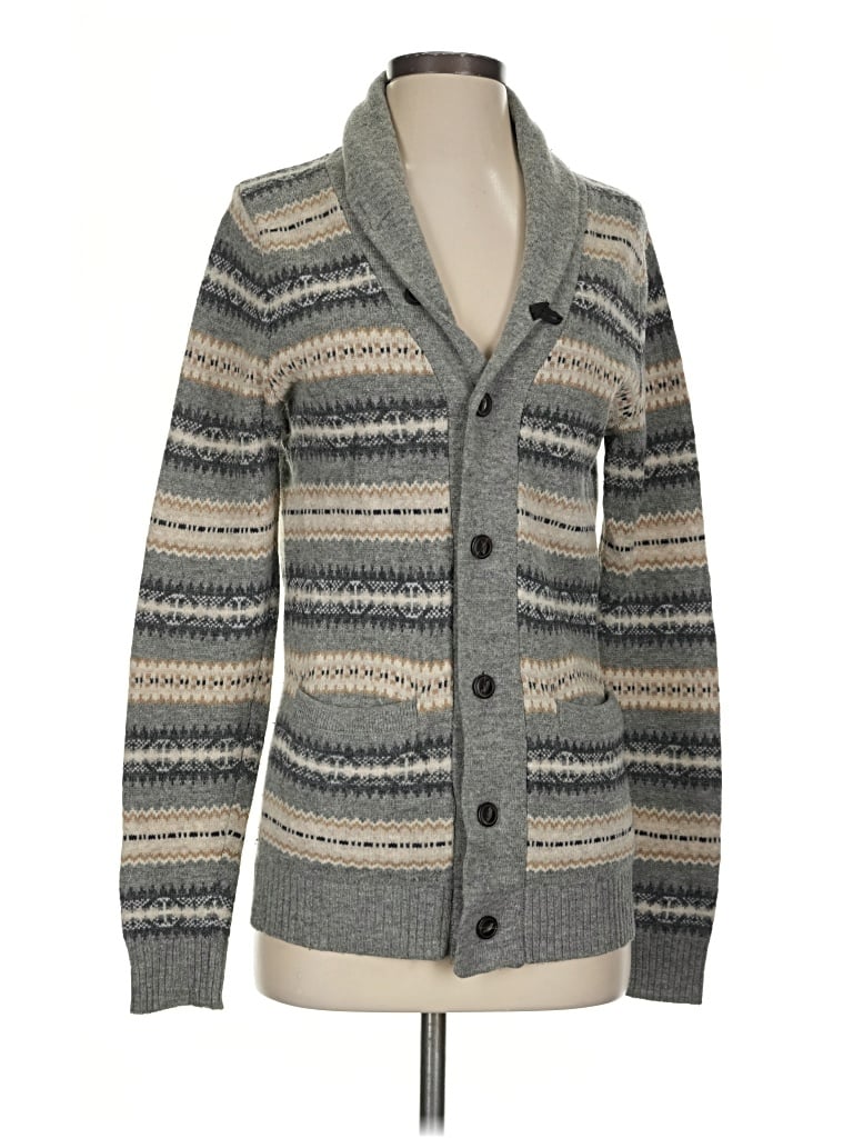 Pre-owned H&m Cardigan Sweater In Gray