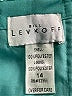 Bill Levkoff 100% Polyester Solid Teal Cocktail Dress Size 14 - photo 4