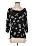 Deletta 100% Rayon Black 3/4 Sleeve Blouse Size S - photo 1