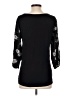 Deletta 100% Rayon Black 3/4 Sleeve Blouse Size S - photo 2