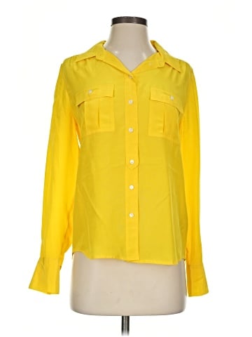 J.Crew Long Sleeve Silk Top (view 1)