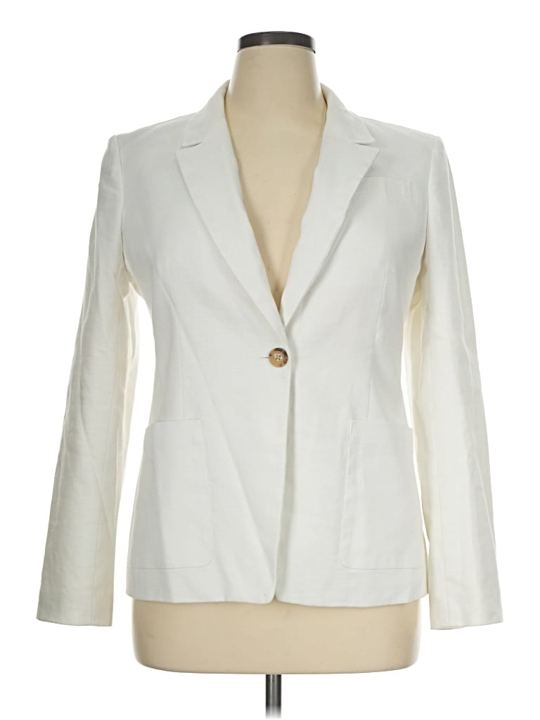 Pre-owned Jcrew Blazer Jacket In Ivory